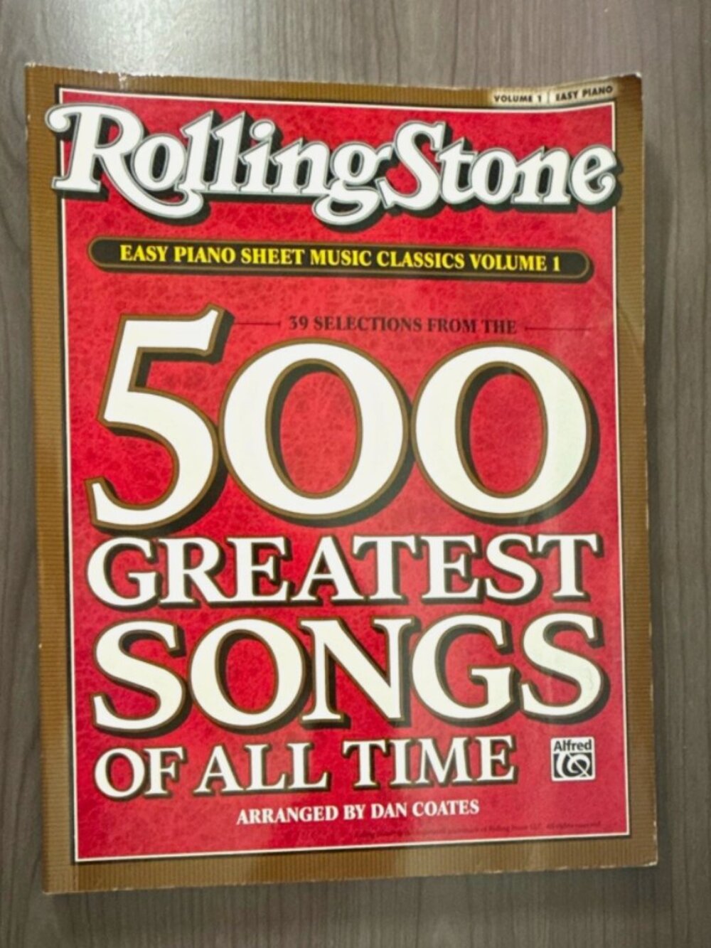 Rolling Stone 500 Greatest Songs Easy Piano Sheet Music Vol 1 Dan Coates Alfred